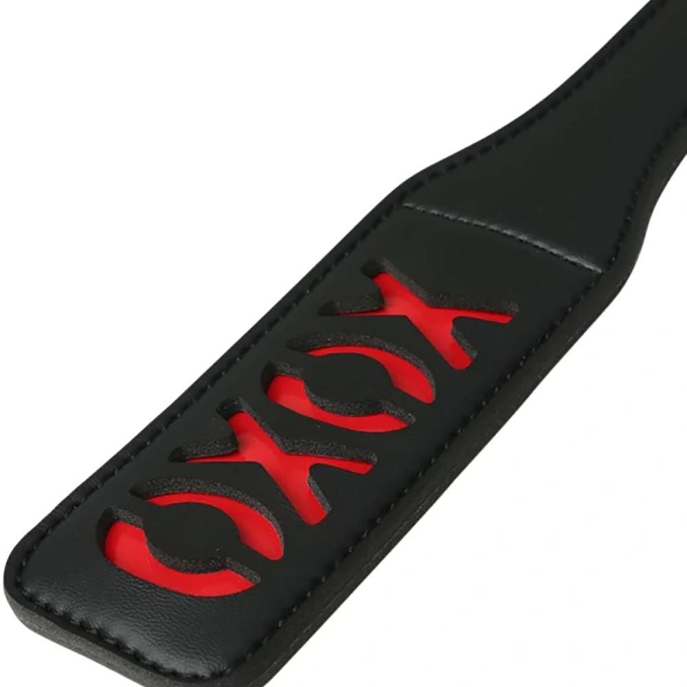 Sex & mischief - xoxo bondage paddle - Product top view  | Flirtybay.com.au